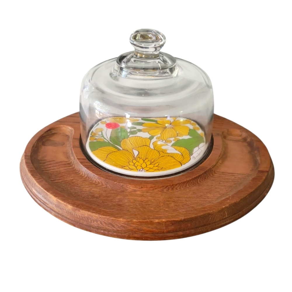 Goodwood Vintage Cheeseboard with Glass Cloche